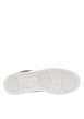 Thumbnail Sneakers bleues aspect denim à semelle plate blanche et à lacets plats - Image 5