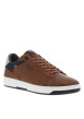 Thumbnail Tennis cognacs et bleues marine à semelle plate blanche et à lacets plats - Image 3