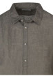 Thumbnail Chemise en lin kaki unie avec une coupe droite et un col à revers - Image 3