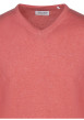 Thumbnail Pull manches longues en coton corail à maille jersey avec une coupe droite - Image 3
