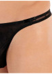 Thumbnail String noir transparent avec des motifs têtes de mort ton sur ton - Image 3