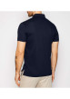 Thumbnail Polo marine en coton biologique fantaisie coupe droite avec un col boutonné de 2 boutons - Image 3