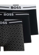 Thumbnail Lot de 3 boxers en coton noirs unis avec le nom de la marque - Image 2