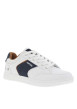 Thumbnail Tennis blanches avec des détails bleus denim à semelle plate et à lacets plats - Image 9