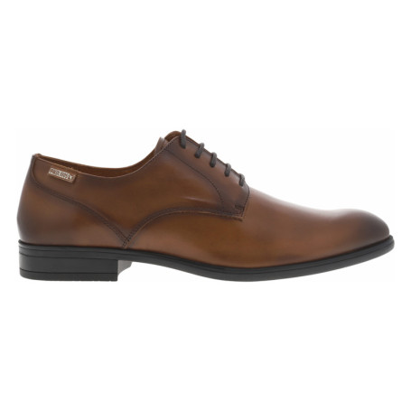 Derbies en cuir marrons avec un talon décroché...