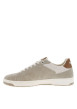 Thumbnail Tennis beiges avec des détails camel à semelle plate et à lacets plats - Image 2