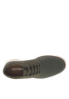 Thumbnail Sneakers en cuir kakis avec le bout et le talon en maille et à lacets ronds - Image 4