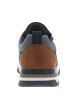 Thumbnail Sneakers bleues marine à empiècements en filet et à lacets plats avec un zip - Image 6