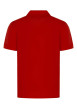 Thumbnail Polo manches courtes en coton rouge maille piquée à coupe droite et col à revers - Image 2