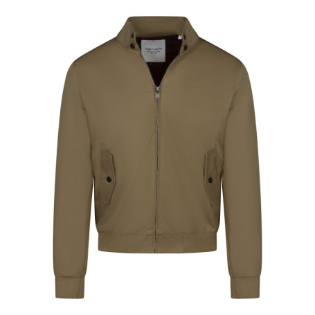 Blouson manches longues beige uni avec une...