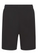 Thumbnail Short Jogging en coton mélangé noir uni avec une coupe droite - Image 2