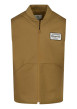 Thumbnail Blouson sans manches bronze uni avec une coupe droite et un col bomber