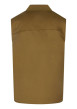 Thumbnail Blouson sans manches bronze uni avec une coupe droite et un col bomber - Image 2