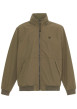 Thumbnail Blouson manches longues beige uni avec une coupe droite et un col à capuche