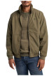 Thumbnail Blouson manches longues beige uni avec une coupe droite et un col à capuche - Image 2