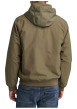 Thumbnail Blouson manches longues beige uni avec une coupe droite et un col à capuche - Image 3