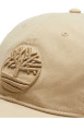 Thumbnail Casquette en coton beige unie avec une fermeture ajustable à l'arrière - Image 2