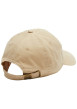 Thumbnail Casquette en coton beige unie avec une fermeture ajustable à l'arrière - Image 3
