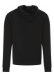 Thumbnail Sweat en coton noir uni avec une coupe droite et un col à capuche - Image 2