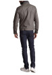 Thumbnail Blouson en coton kaki uni à col montant avec des poches zippées à la poitrine - Image 2