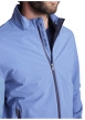 Thumbnail Blouson bleu uni à col montant avec des poches latérales zippées - Image 3