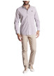 Thumbnail Chemise en coton blanche à imprimé minis formes géométriques et à coupe regular