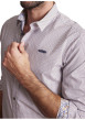 Thumbnail Chemise en coton blanche à imprimé minis formes géométriques et à coupe regular - Image 3