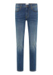 Thumbnail Jean en coton stone avec une coupe slim et des passants pour ceinture