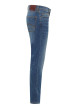 Thumbnail Jean en coton stone avec une coupe slim et des passants pour ceinture - Image 3