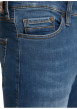 Thumbnail Jean en coton stone avec une coupe slim et des passants pour ceinture - Image 4