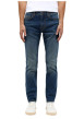 Thumbnail Jean en coton stone avec une coupe slim et des passants pour ceinture - Image 5