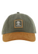 Thumbnail Casquette en coton kaki bicolore avec un patch de la marque à l'avant