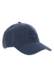 Thumbnail Casquette en coton bleue unie avec le logo ton sur ton brodé à l'avant - Image 3