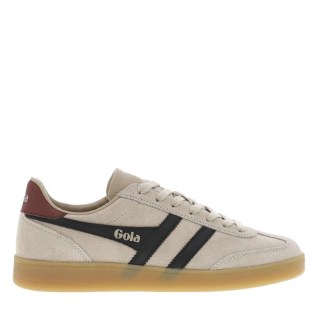 Tennis en cuir taupe en daim avec des...