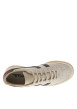 Thumbnail Tennis en cuir taupe en daim avec des empiècements noirs et à lacets plats - Image 4
