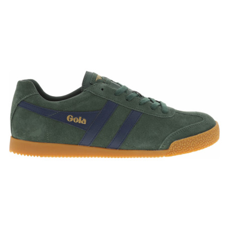 Tennis en cuir vertes sapin en daim à...
