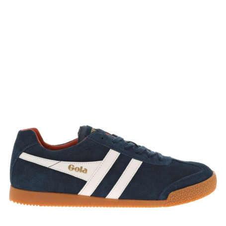 Tennis en cuir bleues marine en daim à...