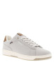 Thumbnail Tennis en toile basses grèges à talon camel et à lacets plats écrus - Image 3