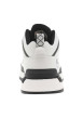 Thumbnail Sneakers blanches à détails noirs avec des lacets ronds à rayures - Image 6