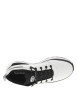 Thumbnail Sneakers blanches à détails noirs avec des lacets ronds à rayures - Image 4