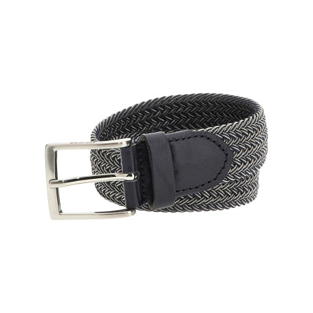 Ceinture bleue marine et blanche tressée...