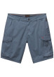Thumbnail Short cargo en coton gris uni avec des poches et une coupe droite
