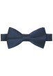 Thumbnail Noeud-papillon bleu marine satiné ajustable en tissu solide et résistant