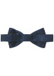Thumbnail Noeud-papillon bleu marine satiné ajustable en tissu solide et résistant - Image 2