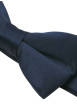Thumbnail Noeud-papillon bleu marine satiné ajustable en tissu solide et résistant - Image 3