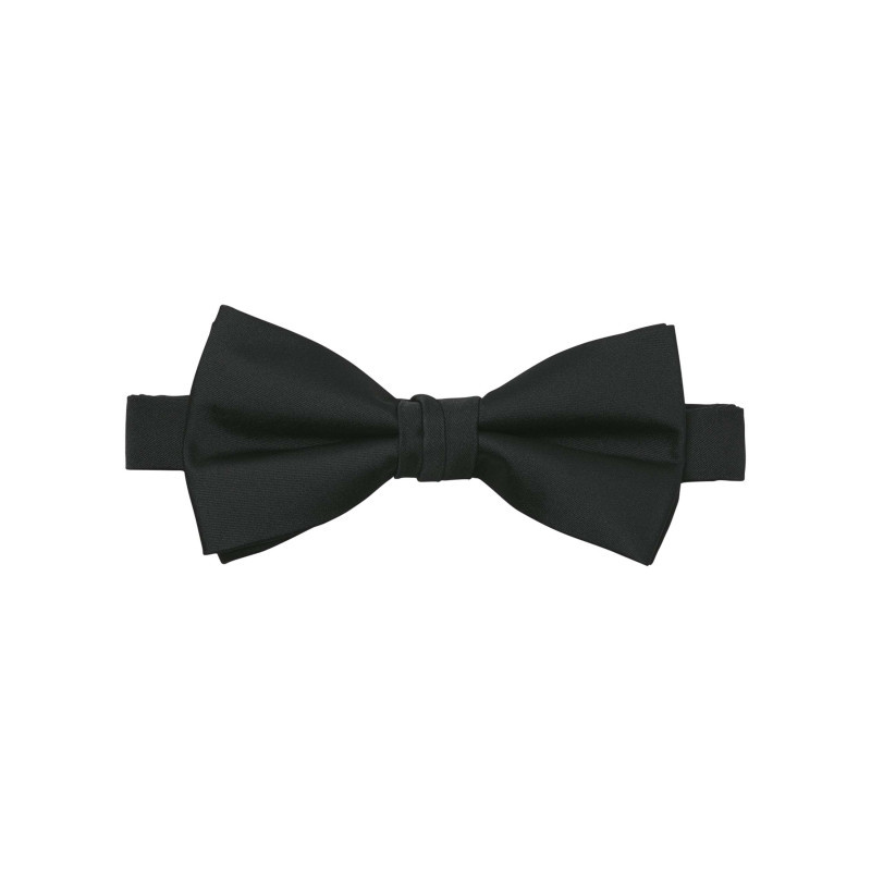 Premium By Jack & Jones - Noeud-papillon Noir Satiné Ajustable En Tissu Solide Et Résistant - Noir