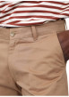 Thumbnail Pantalon chino en coton camel uni avec des passants pour ceinture - Image 3