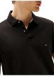 Thumbnail Polo en coton noir uni à coupe regular fit avec le logo brodé en petit - Image 5