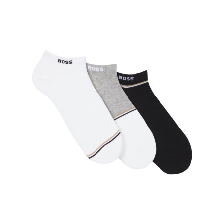 Lot de 3 paires de socquettes en coton mélangé...