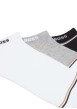 Thumbnail Lot de 3 paires de socquettes en coton mélangé tricolore avec le logo - Image 2